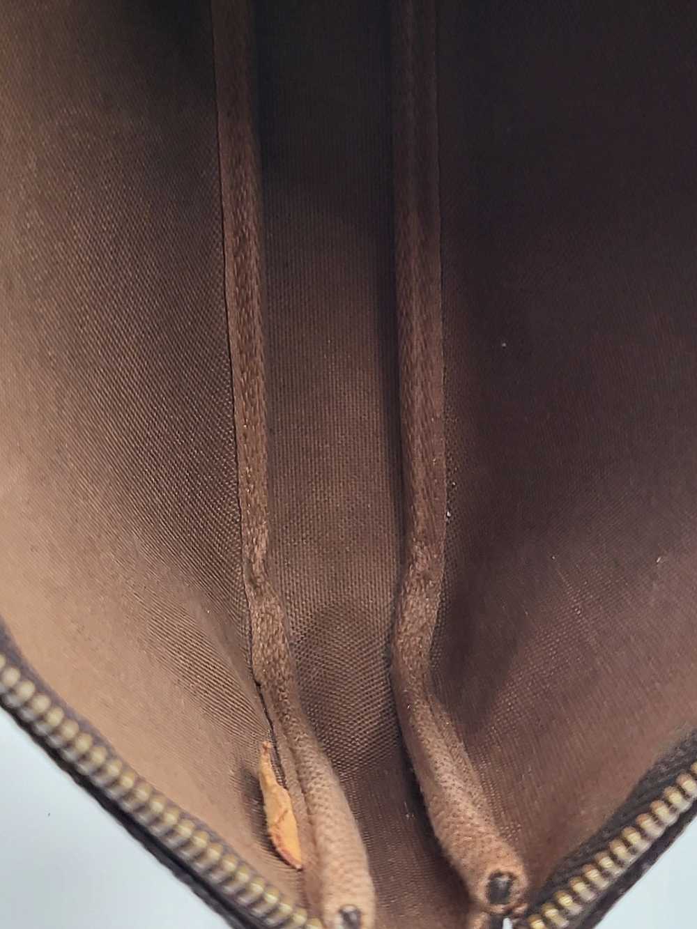 Louis Vuitton Brown Monogram Pochette Accessoires Shoulder Bag, Auth. w/COA. - Picture 13 of 15